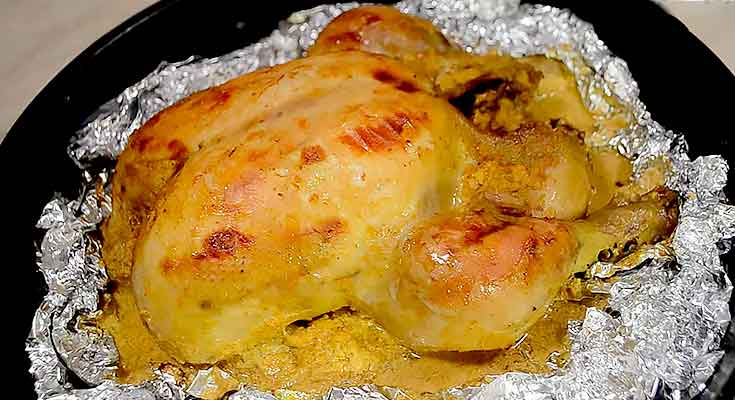 Как приготовить Курица с золотистой корочкой в рукаве для запекания в духовке рецепт пошагово
