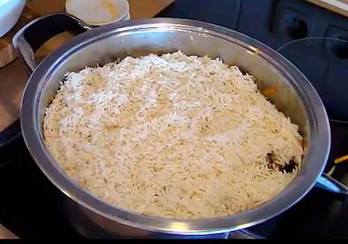 засыпка риса