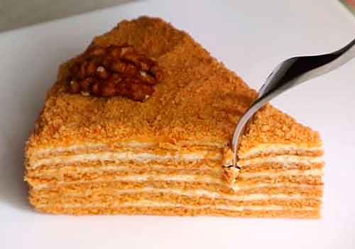 Торт медовик классический сметанный