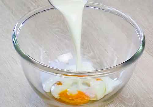 яйцо с молоком